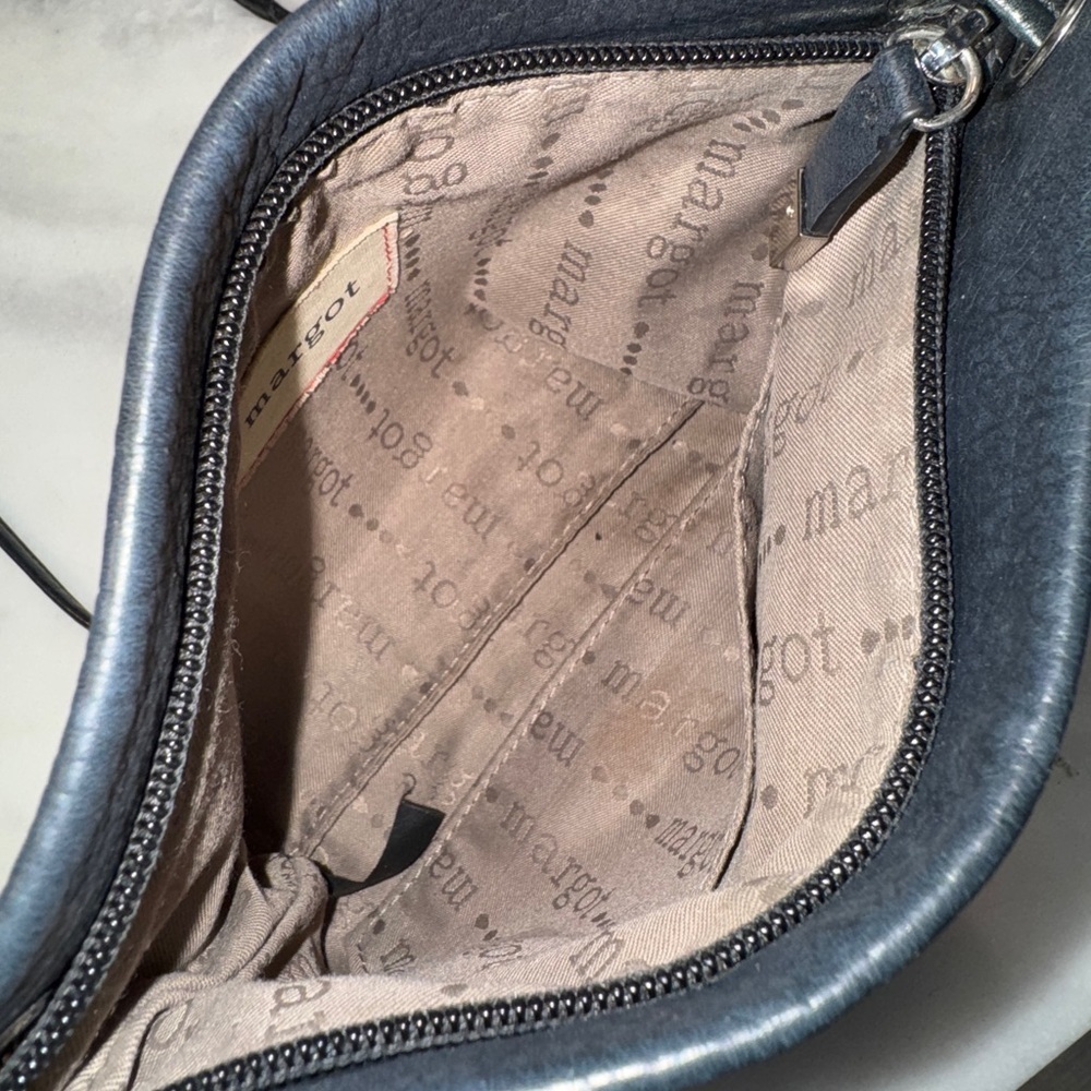Margot Black Leather Shoulder Crossbody Bag - Picture 3 of 7